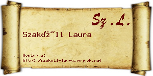 Szakáll Laura névjegykártya